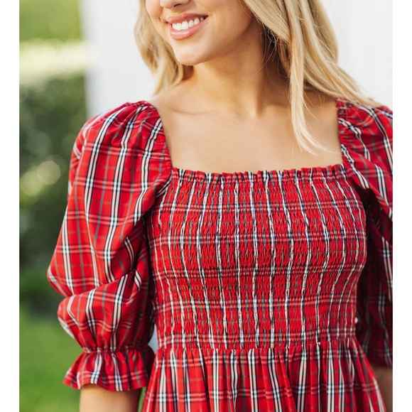 J Marie The Rayna Square Ruched Midi Dress - Picture 7 of 13